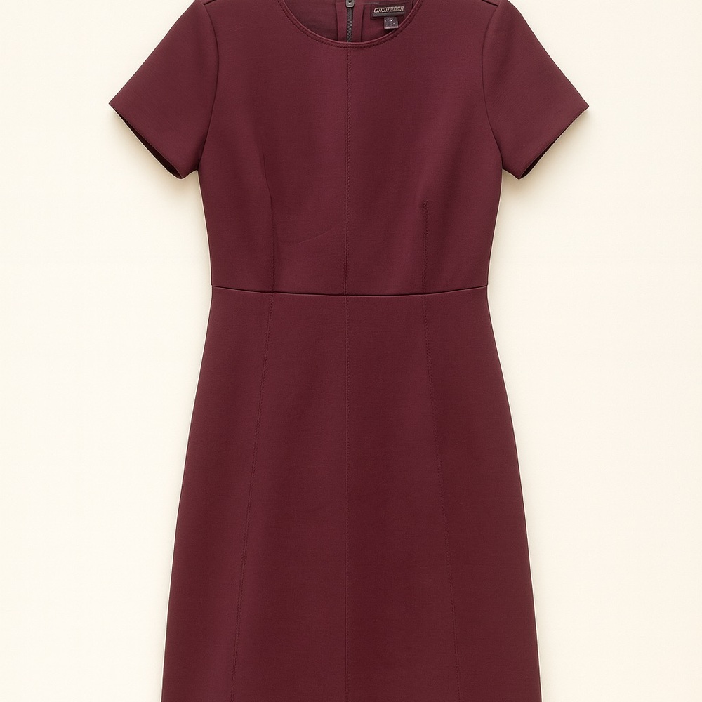 Ann Taylor Burgundy Peplum Dress – Size 2